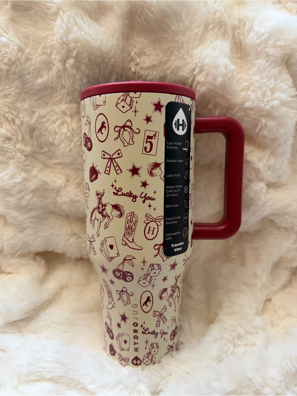 HydroJug Red Western Charm